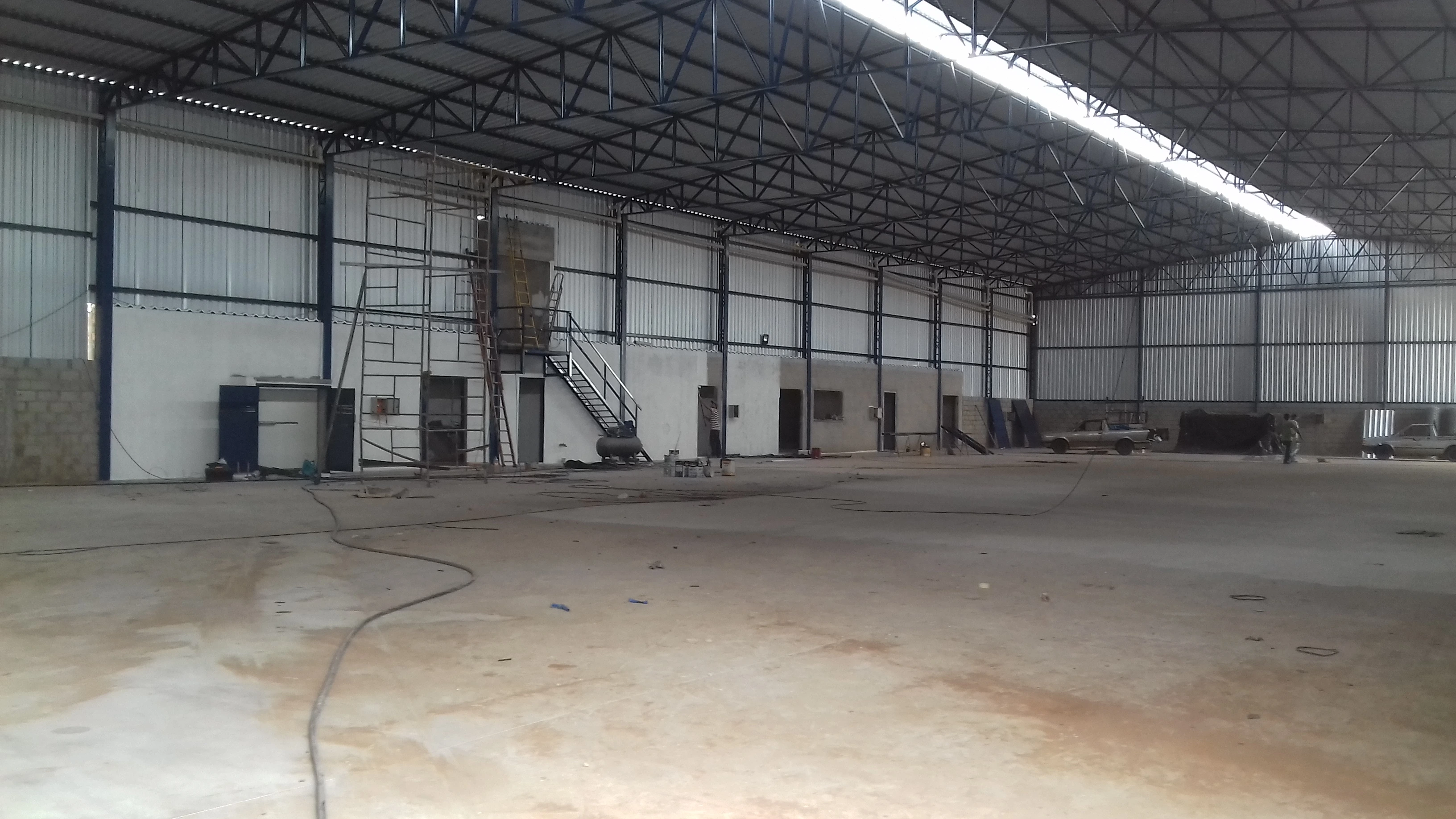 Preparação de Base do Galpão